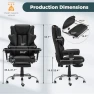 Превью Ergonomic Executive Office Chair with Vibration, Heat, and Reclining Function — Massage Chairs, HOMREST