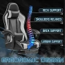 Превью Gaming Chair with Footrest and Massage Lumbar Support — Gaming Chairs, Homall