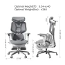 Превью Smart Ergonomic Chair with Automated Lumbar Tracking, 4D Headrest, Ventilated Seat — Smart Chairs, Hbada