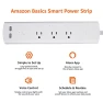 Превью Smart Plug Power Strip with 3 Individually Controlled Outlets and 2 USB-A Ports — Power Distribution Units, Amazon Basics