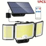 Solar Motion Sensor Light with Remote — Outdoor Security & Flood Lighting, KITCHEN-MALL