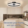 Ultra-thin LED Ceiling Fan with Light — Ceiling Fan Lighting Solutions, Seahorse Home