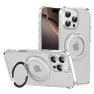 360° Rotating Bracket Magnetic Clear Case with Touch Buttons — Phone Accessories, QGeeM