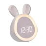 Cute Rabbit Alarm Clock with Night Light — Clocks, DC-HOME Textile