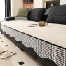 Leather Sofa Lawrence Pillow Chenille Advanced Touch Anti-Scratch for Cats Straight Row Cover Solid 30 * 50Cm Waist... — Slipcovers, Garden Supplies My