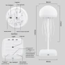 Color Gradient Jellyfish Lamp with Sound Control — Creative Lighting Solutions, the BAY