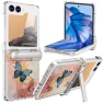 Hard PC Phone Case with Pattern and Stand — Flip Cases, Smartwatch 2025
