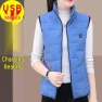 Women's Smart Electric Heated Vest Large Size with USB Charging — Base Layers, The Two