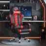 Превью Gaming Chair with Massage Lumbar Support and Footrest — Gaming Seating Solutions, Yaheetech