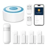 Превью Home Alarm System with Instant App Alerts, 8-Piece Kit, Siren Hub, Motion and Door Sensors, Remote, Works with Alexa — Smart Home Security, PGST