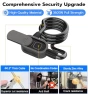 Превью Fingerprint Bike Lock with Key — Cable, Anweller