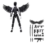 Multi-jointed Transformable Robot with Wings — Interactive Figures & Robots, Jimeim