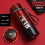 Insulated Stainless Steel Bottle with Temperature Display — Flasks, Thermos