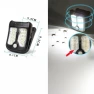 Solar Rechargeable Clamp Light With Motion Sensor — Outdoor Security & Flood Lighting, FrostFlora