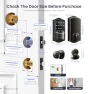 Превью Built-in WiFi Smart Lock with Knob, Fingerprint Keyless Entry Door Lock Handle Set — Electromagnetic Security Locks, Veise
