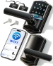 Превью WiFi Smart Lever Lock with Fingerprint Keyless Entry — Levers, Veise