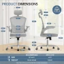 Превью Ergonomic Desk Chair with Flip-up Armrests — Desk Chairs, Synorla