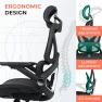 Превью Ergonomic Mesh Office Chair with Adjustable Lumbar Support and Flip-up Arms — Desk Chairs, CAPOT