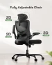 Превью Ergonomic Office Chair with High Back Mesh and Adjustable Lumbar Support — Desk Chairs, Marsail