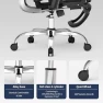 Превью Ergonomic Office Chair with Mesh Seat Cushion, Adjustable Armrests and Headrest — Desk Chairs, marrap