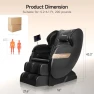 Превью Full Body Massage Chair with Dual-core S Track, Shiatsu Massage, Zero Gravity, APP and LCD Control, Heating, Bluetooth — Back Relief Solutions, Real Relax