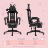 Превью Gaming Chair with Cat Ears and Massage Lumbar Support — Gaming Chairs, Dowinx