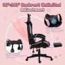 Превью Gaming Chair with Cat Ears and Massage Lumbar Support — Gaming Chairs, Dowinx