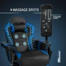Превью Gaming Chair with Footrest and Massage — Gaming Chairs, GYMAX