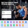 Превью Smart Scale with BMI, Body Fat, Muscle Mass, Digital Scale for Body Weight, 25 Composition Metrics, Large Color Display,... — Body Composition Analysis, Rabater