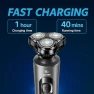 Превью Rechargeable Rotary Electric Shaver with 3D Floating Heads — Rotary, ABEAUROOSE