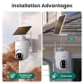 Превью Security Cameras Wireless Outdoor, No Subscription, Solar Powered with 360° Auto Tracking — Outdoor Security Cameras, SOLIOM