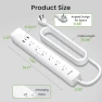 Превью Smart Plug Power Strip with 6 Outlets and 3 USB Ports — Power Solutions & Surge Protection, GHome Smart