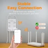 Превью WiFi Flat Plug Strip with 3 Smart Outlets and 3 USB Ports — Power Solutions & Surge Protection, TESSAN