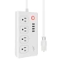 Превью WiFi Smart Power Strip Surge Protector Extension Cord with 4 AC Outlets and 4 USB Ports — Power Solutions & Surge Protection, Jinvoo