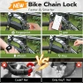 Превью Bike Chain Lock with Fingerprint, Bluetooth App Control — Chain, Dhiedas