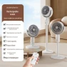 Smart Oscillating Floor Fan with Remote — Foam, GadgetGrip