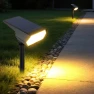 Solar Rechargeable LED Lawn Light — Outdoor Post Lighting, COOKING-MALL