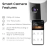 Превью Outdoor LED Smart Security Camera with Motion Sensor, 2-Way Audio, 5000 Lumens Floodlight, Works with Alexa and Google... — Outdoor Security & Flood Lighting, Feit Electric