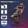 Превью 7-Point Massage Gaming Chair with Footrest and Recliner — Gaming Chairs, Douxlife