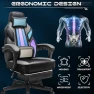 Превью Gaming Chair with Footrest and Massage Lumbar Support — Gaming Seating Solutions, Meilocar