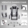 Превью Gaming Chair with Footrest, Massage Lumbar Support, and Gel Pad — Gaming Chairs, Morkprism