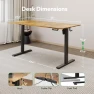 Превью Large Electric Standing Desk with Lockable Wheels — Mounts, Gamork