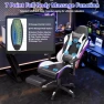 Превью Massage Gaming Chair with Footrest and Lumbar Support — Desk Chairs, Mr IRONSTONE