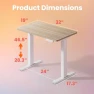 Превью Small Electric Standing Desk Adjustable Height — Office, HUANUO