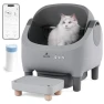 Превью Automatic Litter Box with Raised Step, for Multiple Cats, Open Top Large Capacity Self Cleaning Litter Box, Safety... — Waste Bins, HALKYDY
