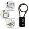 Превью Keyless Bluetooth Bike/Motorcycle/Gate Lock with Alarm and Braided Steel Cable — Padlocks & Hasps, NUNET