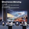Превью Wireless Mini Projector with WiFi 6 and Bluetooth, 4K 1080P Support, Portable, 180° Rotatable, 17"-130" Screen — Home Theater Projectors, Geylnxng
