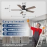Превью Smart Low Profile Ceiling Fan with Lights — Ceiling Fans, cumilo