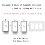 Превью Smart WiFi Light Switch 3 Gang — Dimmer Switches, Lesim