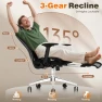 Превью Ergonomic Office Chair with Footrest, Reclining Desk Chair with Adjustable Lumbar Support, 3D Armrest, Headrest & Large... — Desk Chairs, GABRYLLY